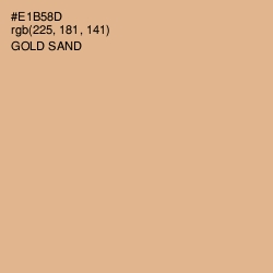 #E1B58D - Gold Sand Color Image